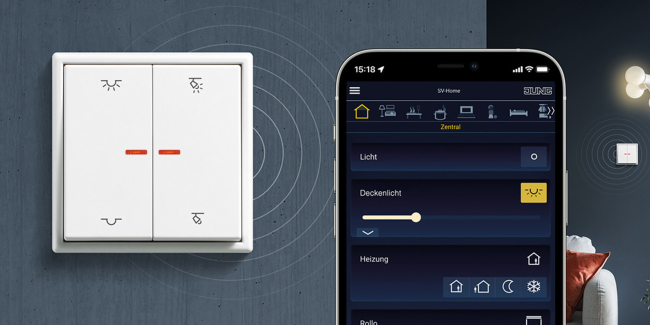 KNX RF Taster bei FeMa Elektrotechnik GmbH in Burghaun